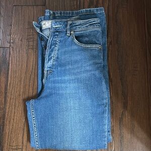 Free People women’s high rise cropped denim  size 25 no flaws